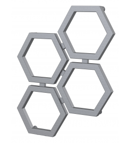 Grzejnik dekoracyjny HEXA B wysokość 69,3 cm