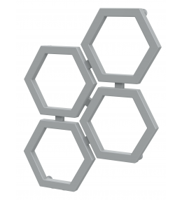 Grzejnik dekoracyjny HEXA B wysokość 69,3 cm