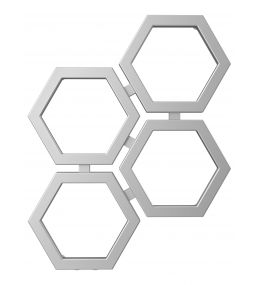Grzejnik dekoracyjny HEXA B wysokość 69,3 cm