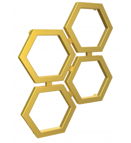Grzejnik dekoracyjny HEXA B wysokość 69,3 cm