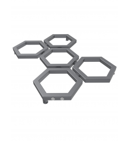 Grzejnik dekoracyjny HEXA C1 wysokość 83,5 cm