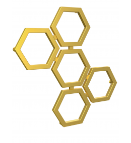Grzejnik dekoracyjny HEXA C1 wysokość 83,5 cm