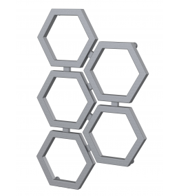 Grzejnik dekoracyjny HEXA C2 wysokość 83,5 cm