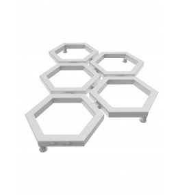 Grzejnik dekoracyjny HEXA C2 wysokość 83,5 cm