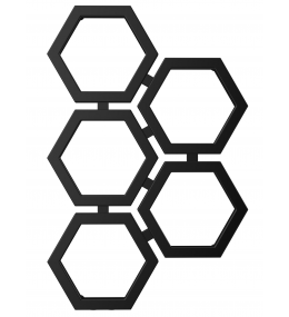 Grzejnik dekoracyjny HEXA C2 wysokość 83,5 cm