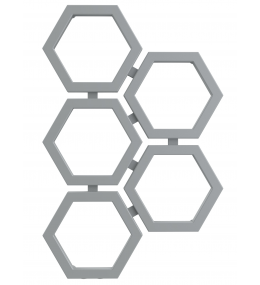 Grzejnik dekoracyjny HEXA C2 wysokość 83,5 cm