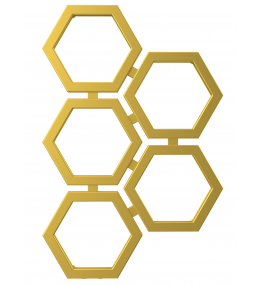 Grzejnik dekoracyjny HEXA C2 wysokość 83,5 cm