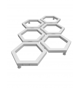 Grzejnik dekoracyjny HEXA D wysokość 97,8 cm