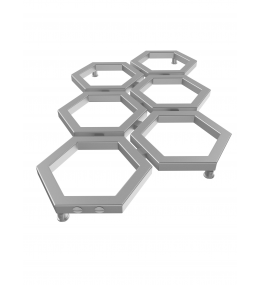 Grzejnik dekoracyjny HEXA D wysokość 97,8 cm