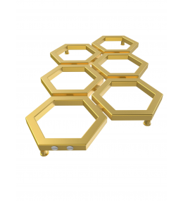 Grzejnik dekoracyjny HEXA D wysokość 97,8 cm