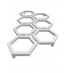 Grzejnik dekoracyjny HEXA E1 wysokość 112 cm
