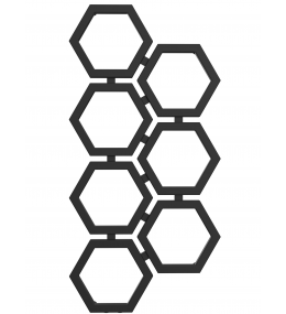 Grzejnik dekoracyjny HEXA E1 wysokość 112 cm