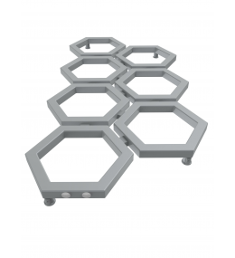 Grzejnik dekoracyjny HEXA E1 wysokość 112 cm