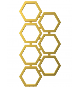 Grzejnik dekoracyjny HEXA E1 wysokość 112 cm