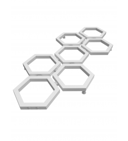 Grzejnik dekoracyjny HEXA E2 wysokość 120 cm