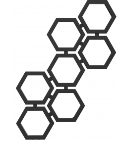 Grzejnik dekoracyjny HEXA E2 wysokość 120 cm