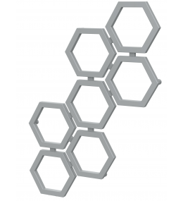 Grzejnik dekoracyjny HEXA E2 wysokość 120 cm