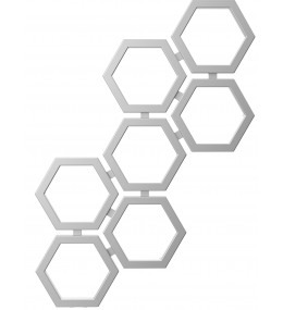 Grzejnik dekoracyjny HEXA E2 wysokość 120 cm