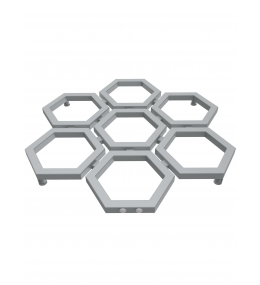 Grzejnik dekoracyjny HEXA E3 wysokość 83,5 cm