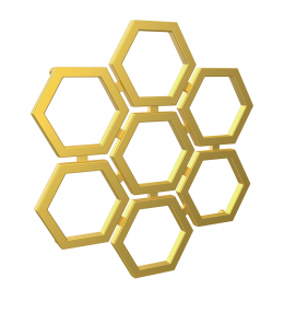 Grzejnik dekoracyjny HEXA E3 wysokość 83,5 cm