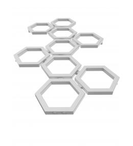 Grzejnik dekoracyjny HEXA G1 wysokość 140,5 cm