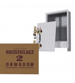 Zestaw skrzynka podtynkowa biała + rozdzielacz...