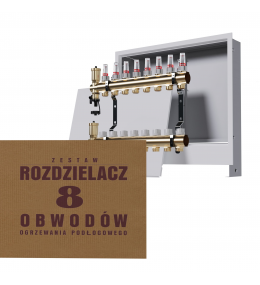 Zestaw skrzynka podtynkowa biała + rozdzielacz...