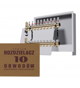 Zestaw skrzynka podtynkowa biała + rozdzielacz...