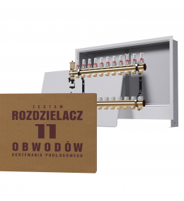 Zestaw skrzynka podtynkowa biała + rozdzielacz...