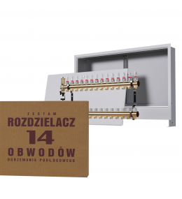 Zestaw skrzynka podtynkowa biała + rozdzielacz...