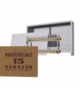 Zestaw skrzynka podtynkowa biała + rozdzielacz...