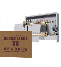 Mosiężny rozdzielacz 11-obwodowy + Grupa...