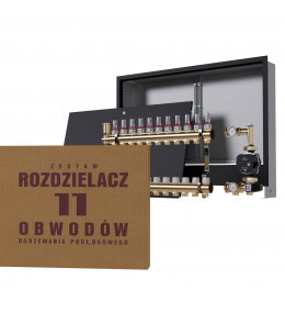 Mosiężny rozdzielacz 11-obwodowy + Grupa...
