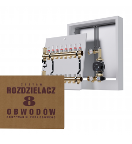 Rozdzielacz Mosiężny 8-obwodowy + Grupa Pompowa...