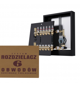 Rozdzielacz Mosiężny 6-obwodowy + Grupa Pompowa...