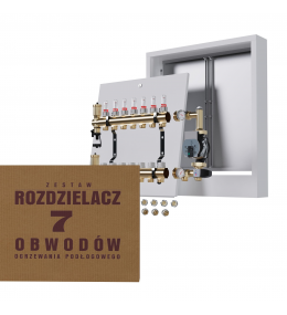 Rozdzielacz mosiężny 7-obwodowy + pompa WILO +...