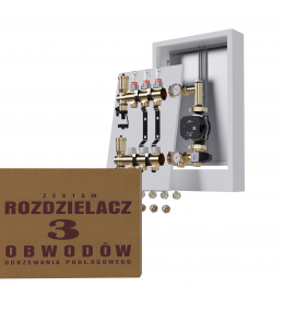 Rozdzielacz mosiężny 3-obwodowy + pompa...