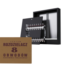 Zestaw rozdzielacz nierdzewny 5-obwodowy +...