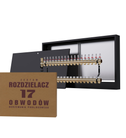 Zestaw rozdzielacz nierdzewny 17-obwodowy +...