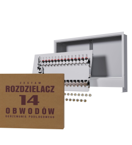 Rozdzielacz nierdzewny 14-obwodowy + złączki...