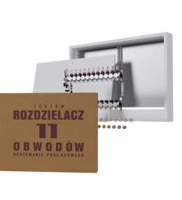 Rozdzielacz nierdzewny 11-obwodowy + złączki...