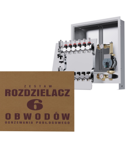 Rozdzielacz nierdzewny 6-obwodowy + Grupa...