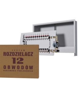 Rozdzielacz nierdzewny 12-obwodowy + Grupa...