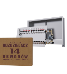 Rozdzielacz nierdzewny 14-obwodowy + Grupa...