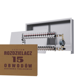 Rozdzielacz nierdzewny 15-obwodowy + Grupa...