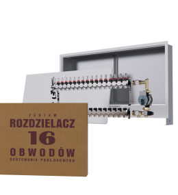 Rozdzielacz nierdzewny 16-obwodowy + Grupa...