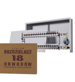 Rozdzielacz nierdzewny 18-obwodowy + Grupa...