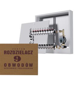 Rozdzielacz nierdzewny 9-obwodowy + Grupa...