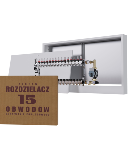 Rozdzielacz nierdzewny 15-obwodowy + Grupa...