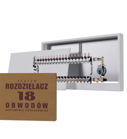 Rozdzielacz nierdzewny 18-obwodowy + Grupa...